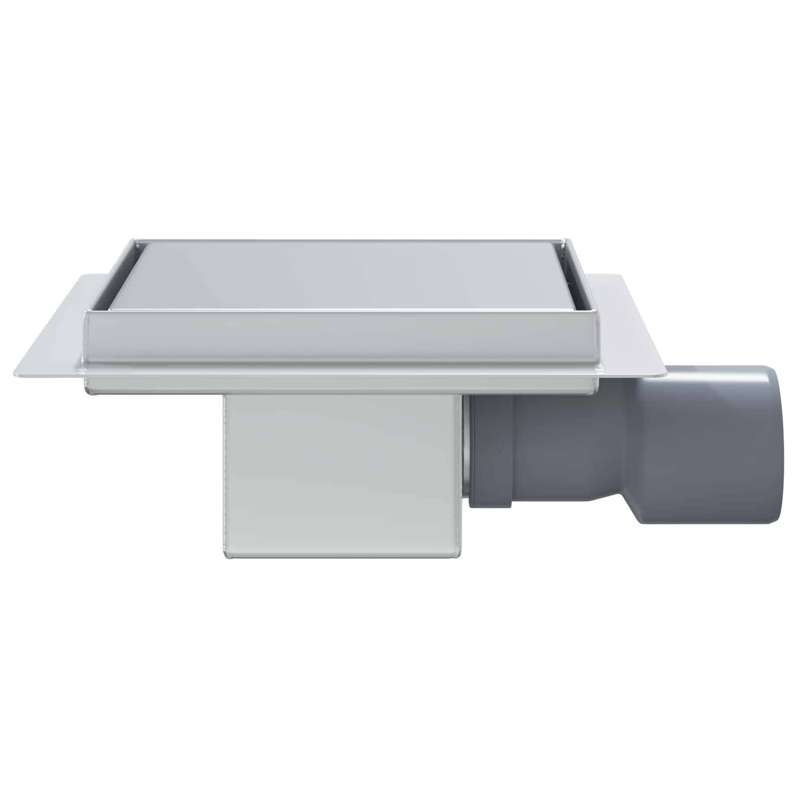 2 i 1 duschavlopp Silver 15 x 15 cm Rostfritt Stål 304