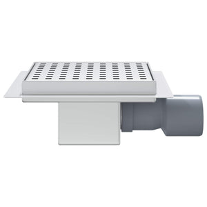 2 i 1 duschavlopp Silver 15 x 15 cm Rostfritt Stål 304