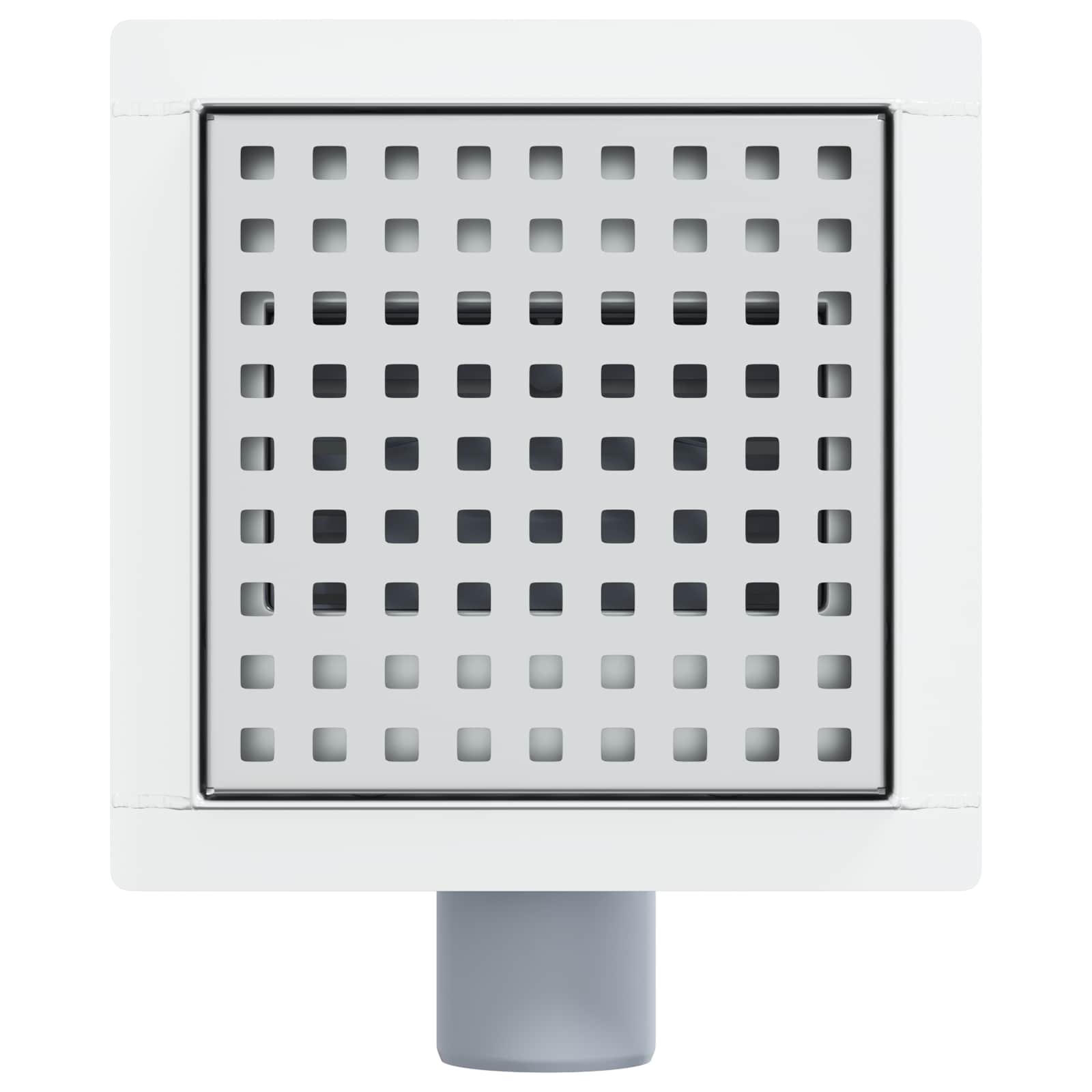 2 i 1 duschavlopp Silver 15 x 15 cm Rostfritt Stål 304