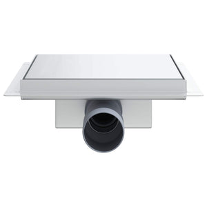 2 i 1 duschavlopp Silver 20 x 20 cm Rostfritt Stål 304