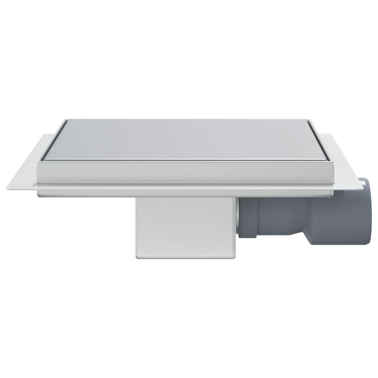 2 i 1 duschavlopp Silver 20 x 20 cm Rostfritt Stål 304