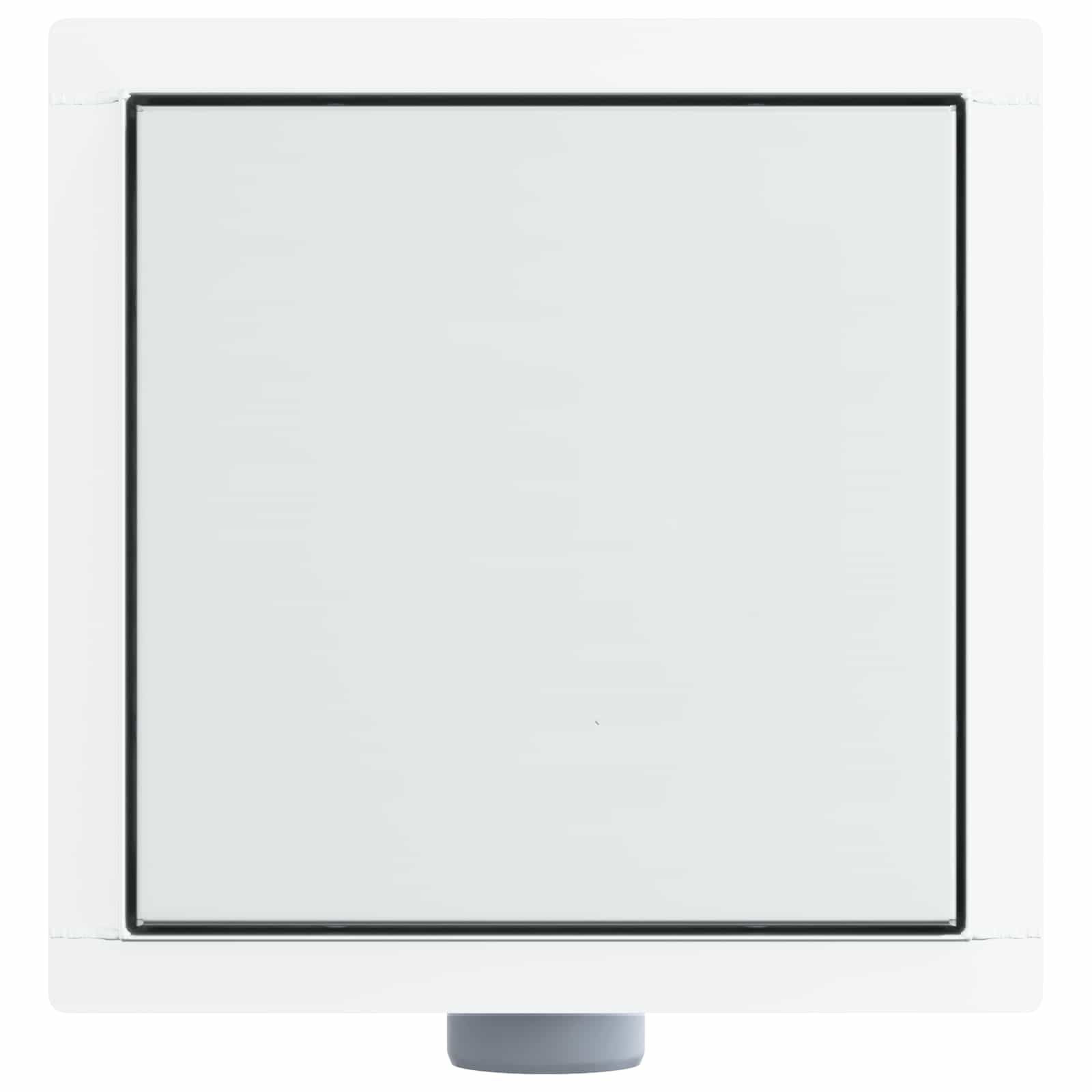 2 i 1 duschavlopp Silver 20 x 20 cm Rostfritt Stål 304