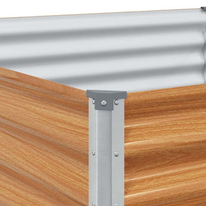 Upphöjd odlingslåda 485 x 100 x 36 cm Galvaniserat Stål