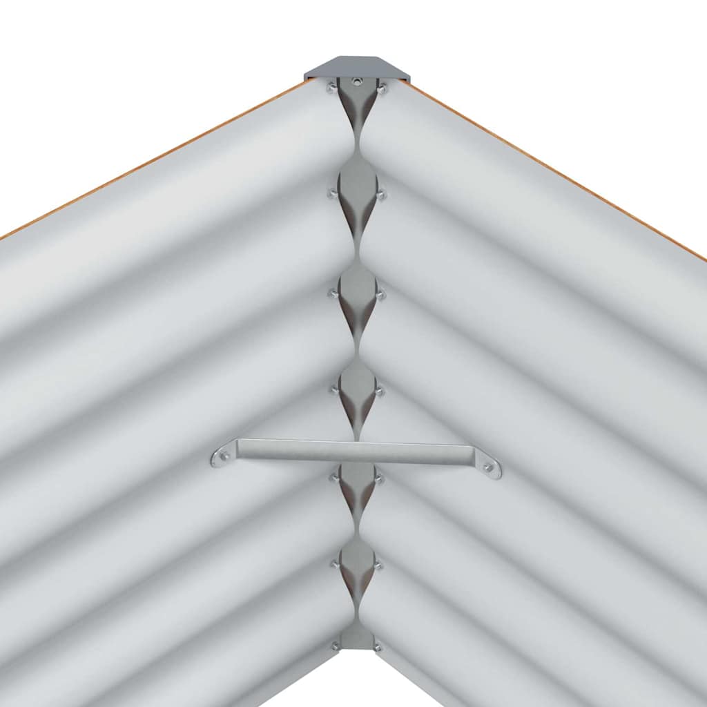 Upphöjd odlingslåda 485 x 100 x 36 cm Galvaniserat Stål