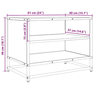 TV Enheter Gammalt trä 61 x 40 x 46 cm Konstruerat trä