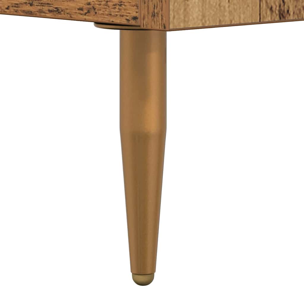 TV-skåp med låda Gammalt trä 150 x 36 x 30 cm Konstruerat trä