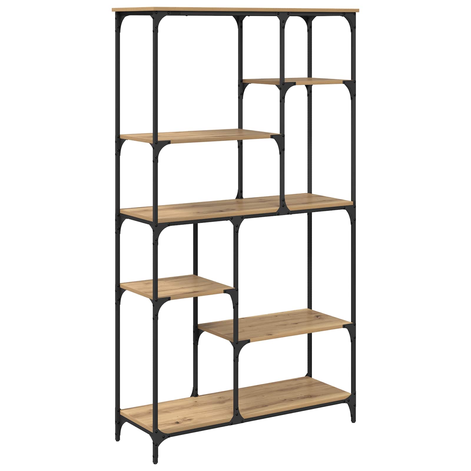 Hyllsystem 5 nivåer 99 x 35,5 x 176 cm Konstruerat trä