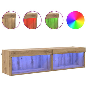 TV-möbler 2 pcs Artisan Ek 60 x 30 x 30 cm Konstruerat trä