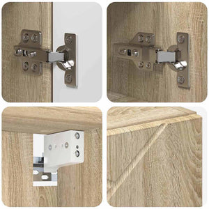 Spegelskåp med dörr Sonoma-ek 59 x 17 x 55 cm Konstruerat trä