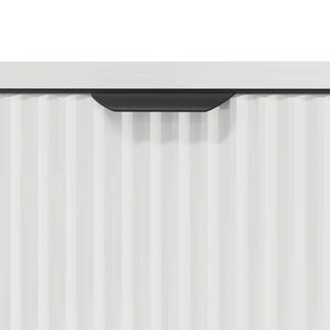 Badrumsskåp med handfat Vit högglans 60,5 x 33,5 x 61 cm