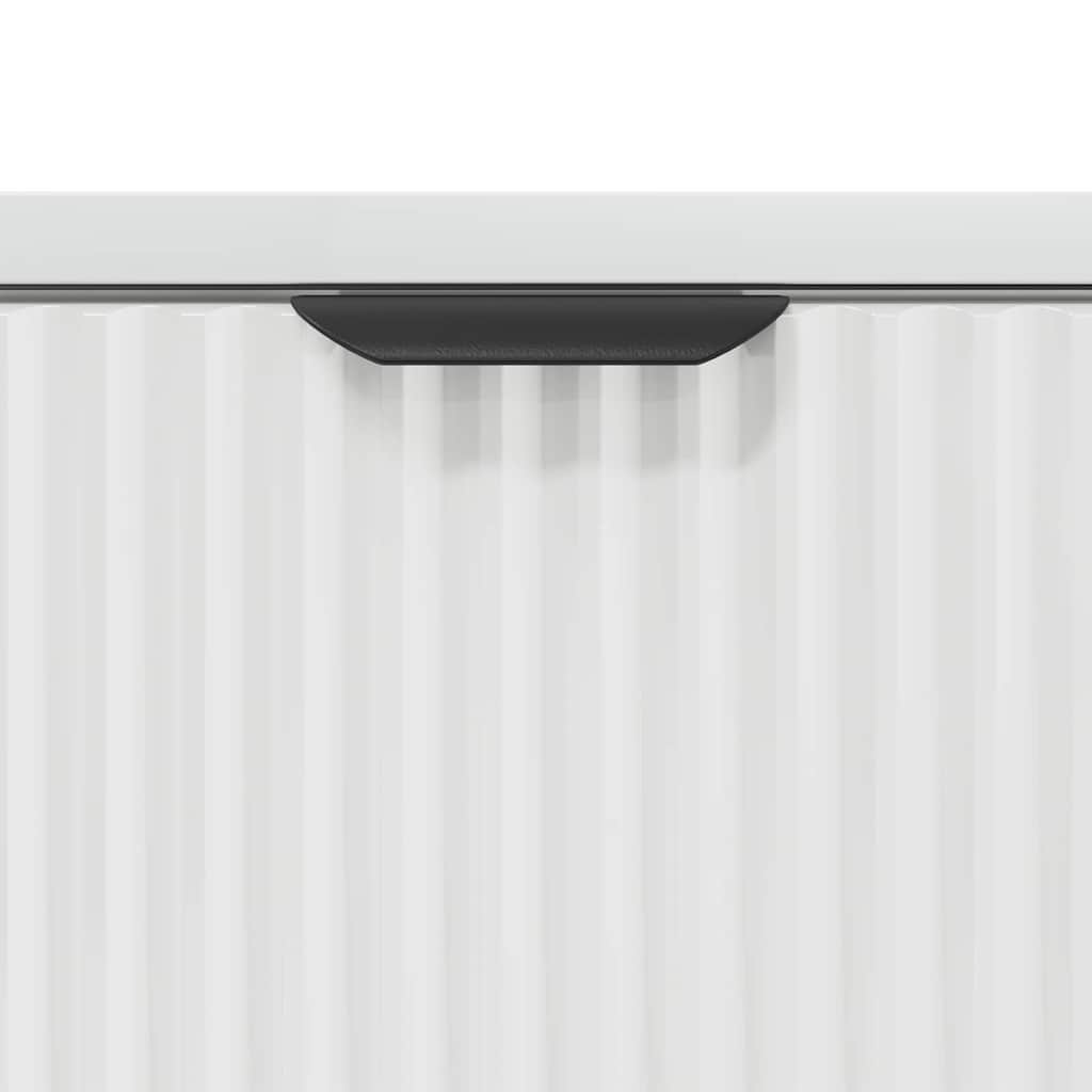 Sängbord Vit högglans 63.5 x 36 x 61 cm Konstruerat trä