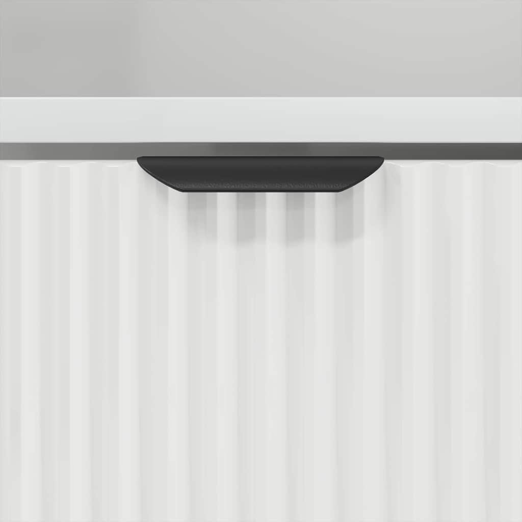 Sängbord med låda Vit 49 x 36 x 61 cm Konstruerat trä