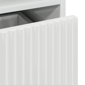 Sängbord 2 pcs Vit högglans 49 x 36 x 61 cm Konstruerat trä