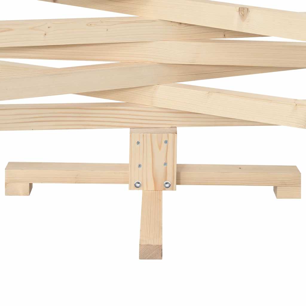 Julträd med stativ Naturfärg 180 cm Massiv furu