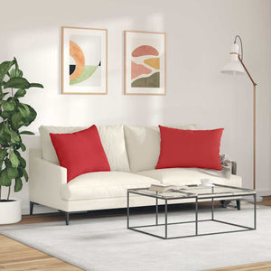 Sofakuddar 2 pcs Röd 70 x 50 cm tyg