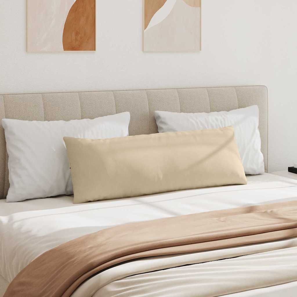 Sofakuddar 2 pcs Kräm 120 x 40 cm tyg