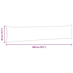 Sofakuddar 2 pcs Ljusgul 200 x 40 cm tyg