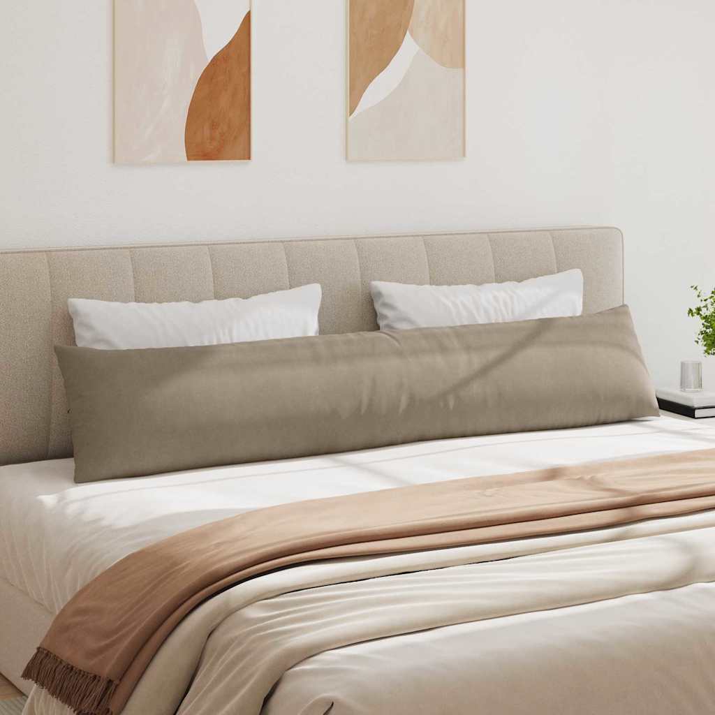 Sofakuddar 2 pcs Taupe 200 x 40 cm tyg