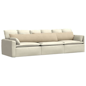 Sofakuddar 2 pcs Kräm 200 x 40 cm tyg