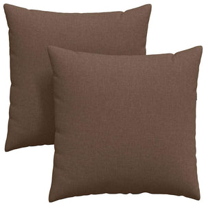 Sofakuddar 2 pcs Brun 60 x 60 cm tyg