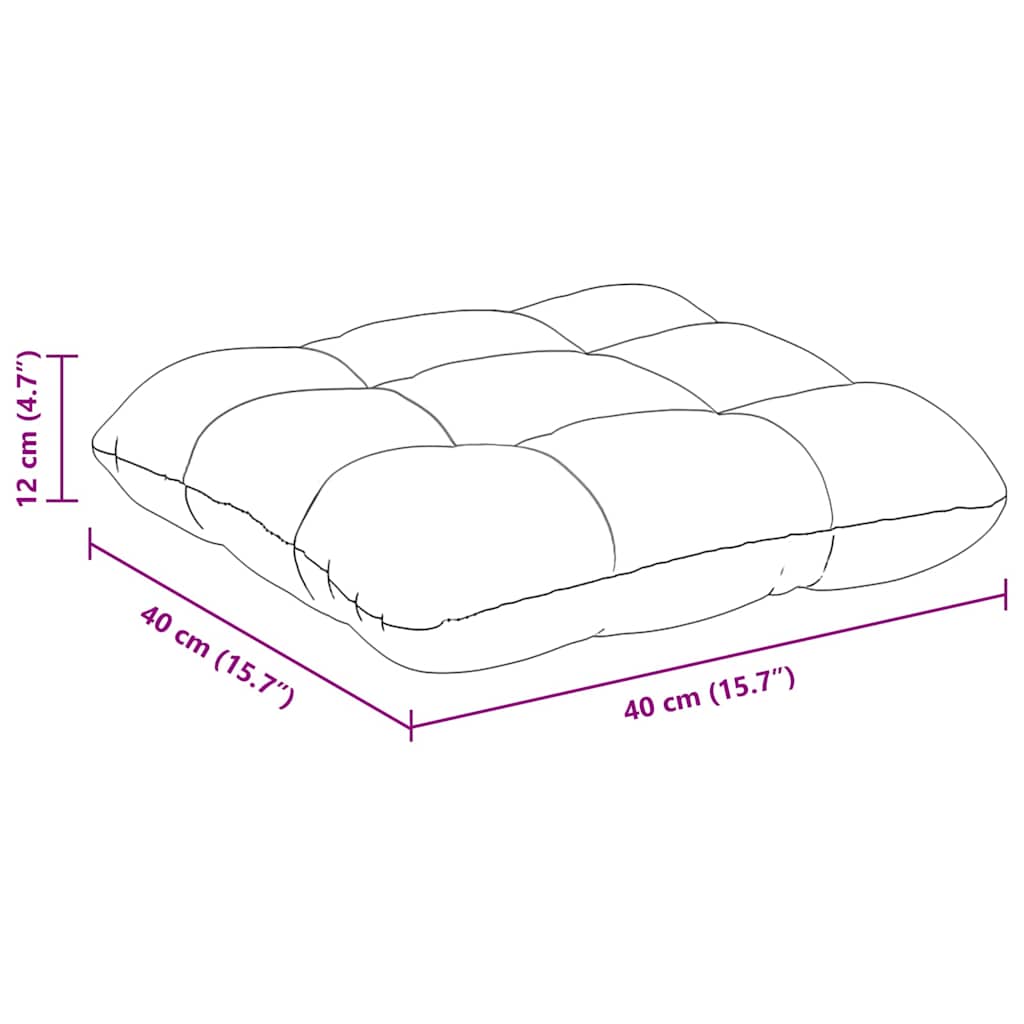 Sittkuddar 4 pcs Taupe 40 x 40 cm Mikrofiber Tyg