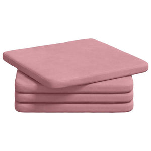 Sittkuddar 4 pcs Rosa 40 x 40 x 3 cm Sammet