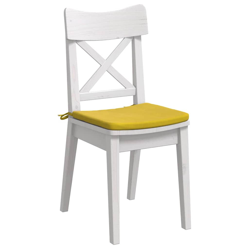 Sittkuddar 4 pcs Gul 40 x 40 x 3 cm Sammet