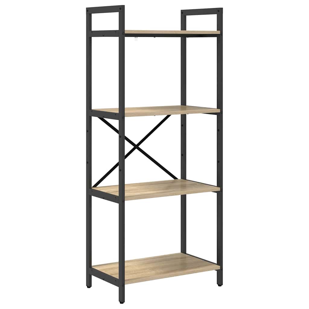 Hyllsystem 4 nivåer 56 x 34 x 133,5 cm Konstruerat trä