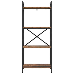 Hyllsystem Gammalt trä 56 x 34 x 133,5 cm Konstruerat trä