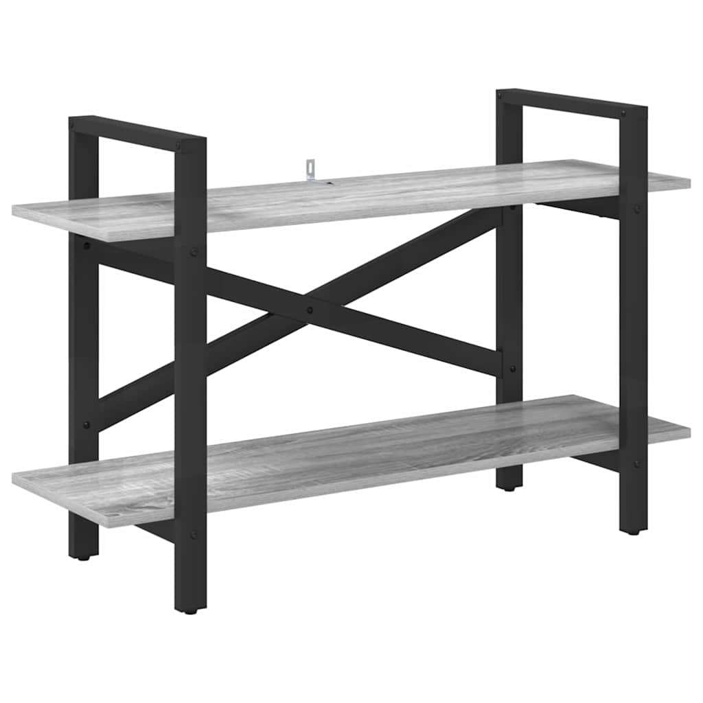 Hyllsystem 2 nivåer 100 x 33,5 x 64 cm Konstruerat trä