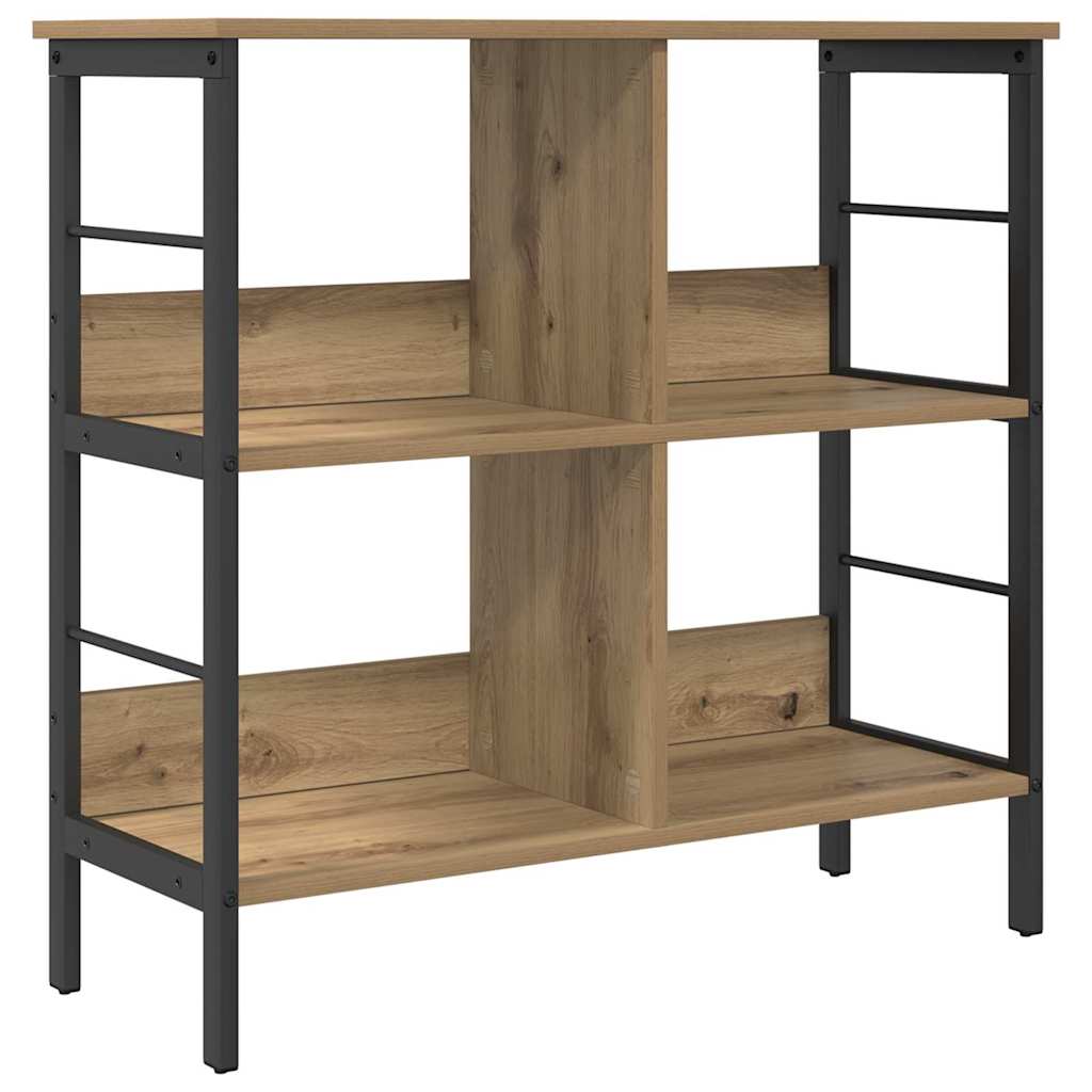 Hyllsystem 4 nivåer 82 x 32 x 79 cm Konstruerat trä Artisan Ek