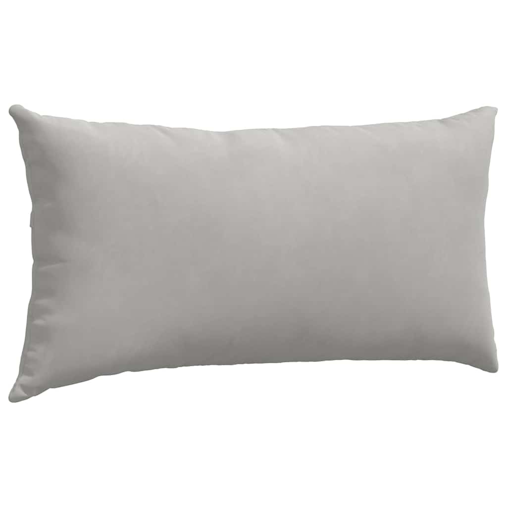 Sofakuddar 2 pcs Ljusgrå 80 x 40 cm tyg