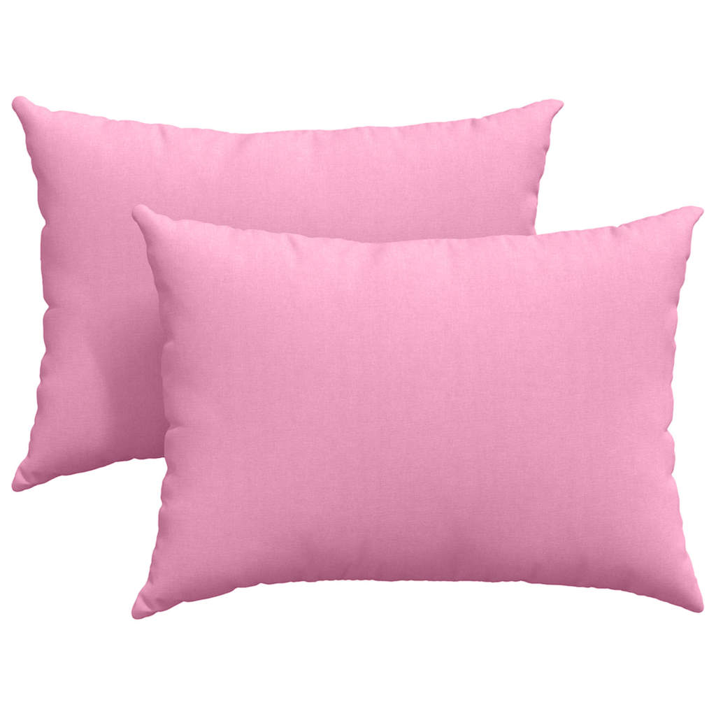 Sofakuddar 2 pcs Rosa 70 x 50 cm tyg