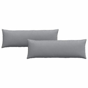 Sofakuddar 2 pcs Ljusgrå 120 x 40 cm tyg