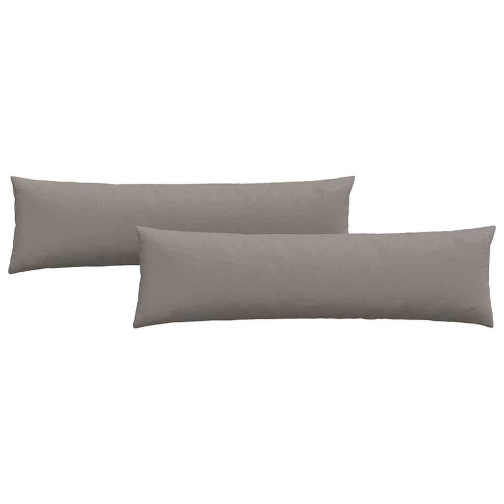 Sofakuddar 2 pcs Taupe 145 x 40 cm tyg