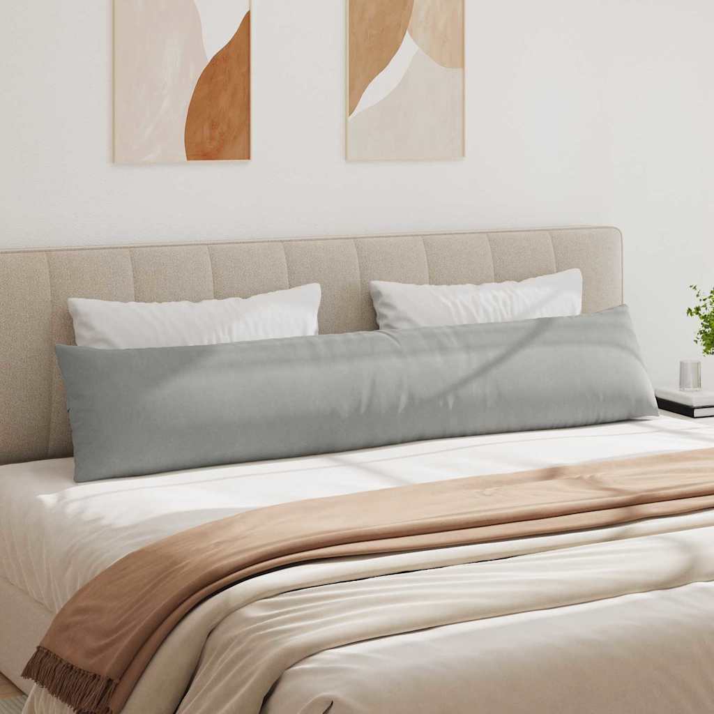 Sofakuddar 2 pcs Ljusgrå 200 x 40 cm tyg