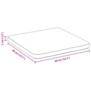 Sittkuddar 4 pcs Svart 40 x 40 x 3 cm Sammet