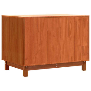 Hundhus med lagring Vaxbrun 90 x 60 x 67 cm Massiv furu