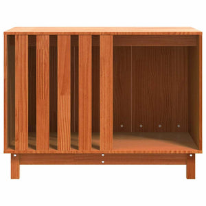 Hundhus med lagring Vaxbrun 90 x 60 x 67 cm Massiv furu
