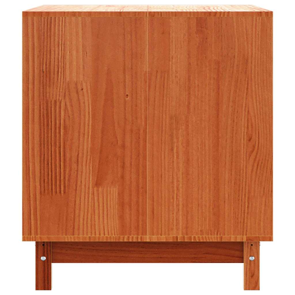 Hundhus med lagring Vaxbrun 90 x 60 x 67 cm Massiv furu