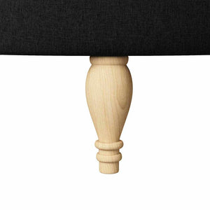 Slipperfåtölj Svart 56,5 x 70 x 110 cm tyg