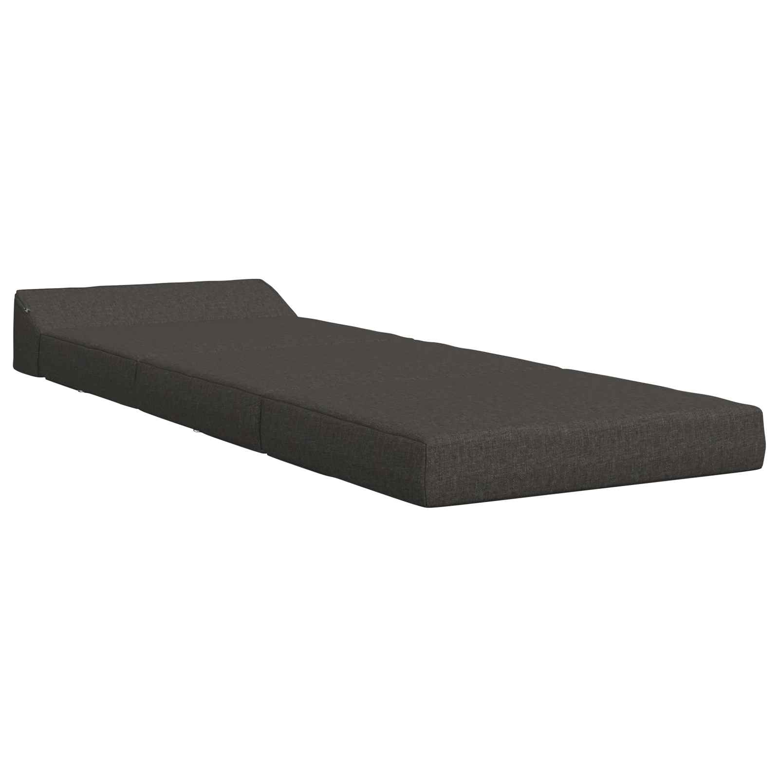 Fällbar Soffbed Mörkgrå 200 x 70 x 10 cm Tyg