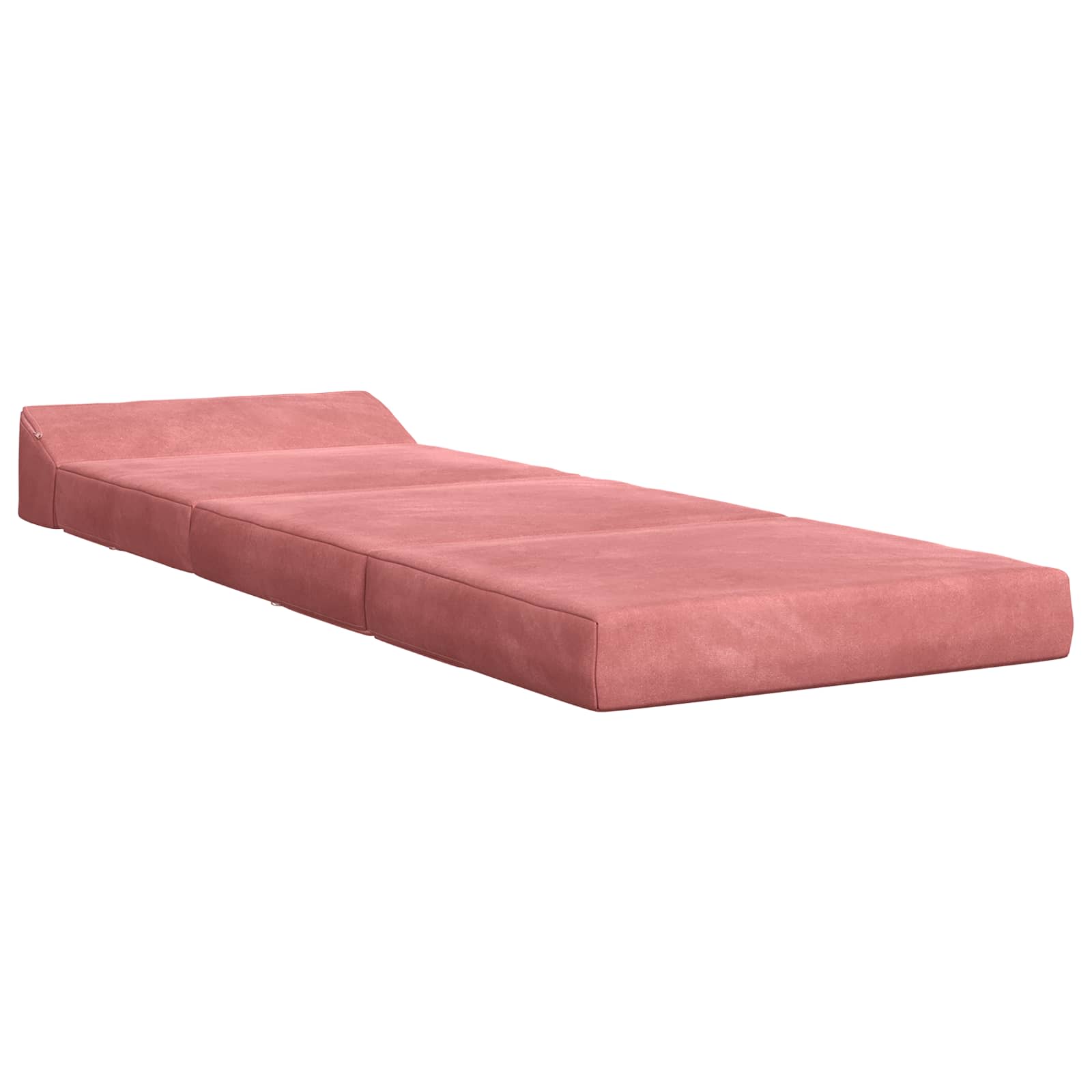 Fällbar Soffbed Rosa 200 x 70 x 10 cm Sammet