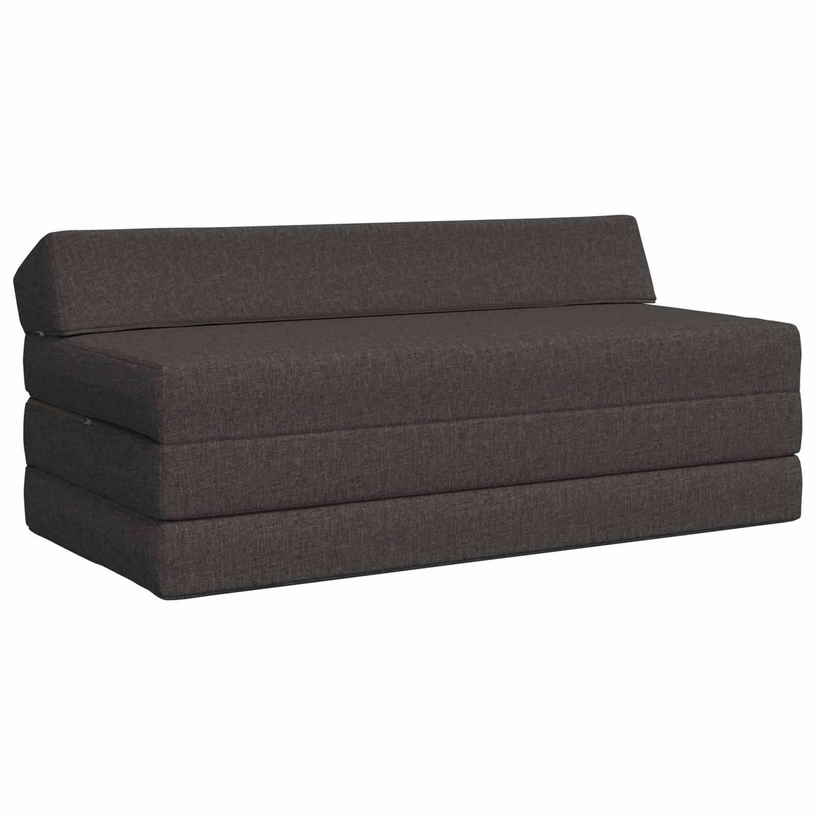 Fällbar Soffbed Mörkgrå 120 x 60 x 49 cm Tyg