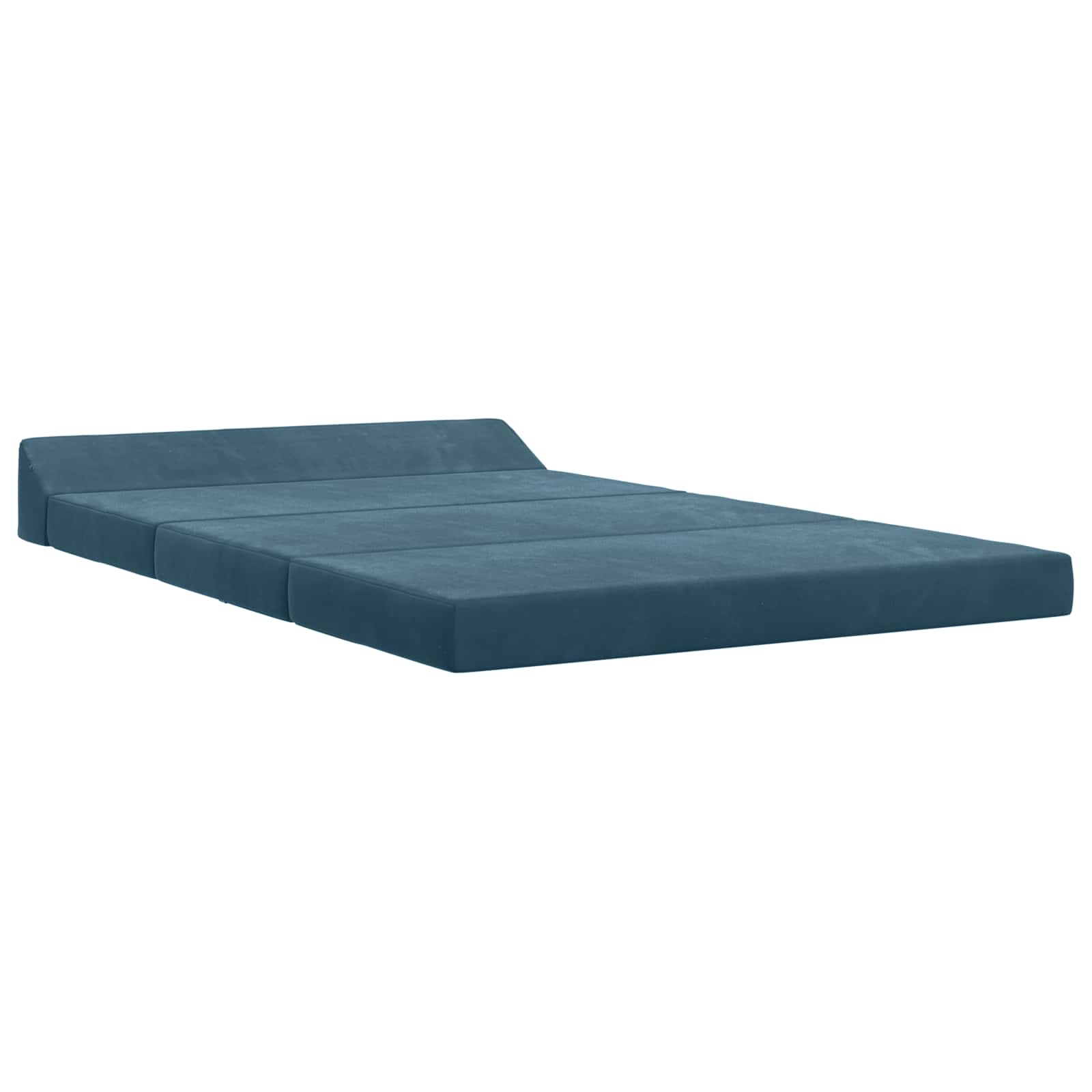 Fällbar Soffbed Blå 120 x 60 x 49 cm Tyg