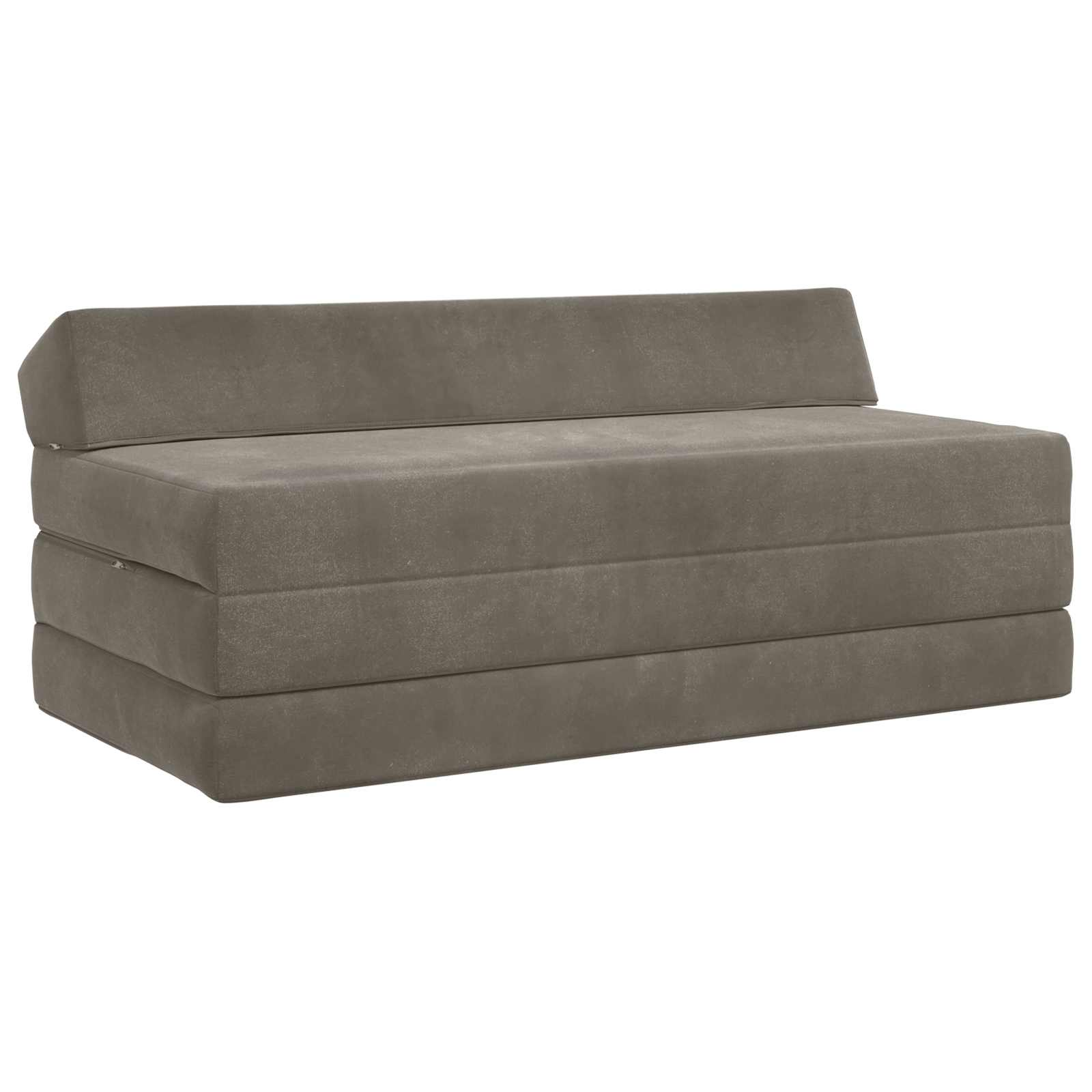 Fällbar Soffbed Ljusgrå 120 x 60 x 49 cm Tyg