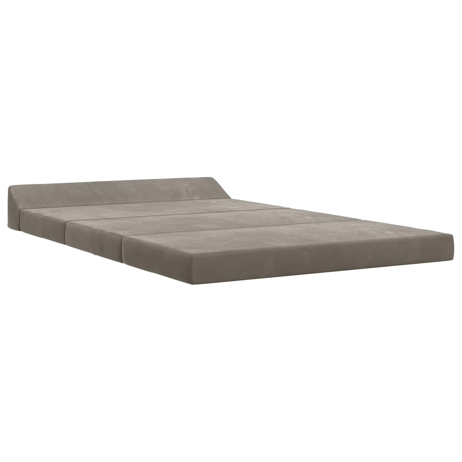 Fällbar Soffbed Ljusgrå 120 x 60 x 49 cm Tyg