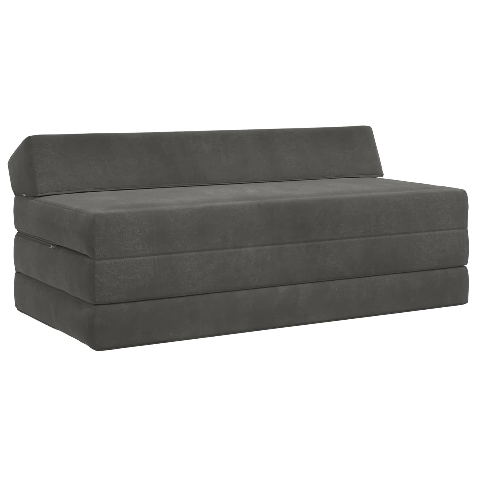Fällbar Soffbed Mörkgrå 120 x 60 x 49 cm Tyg