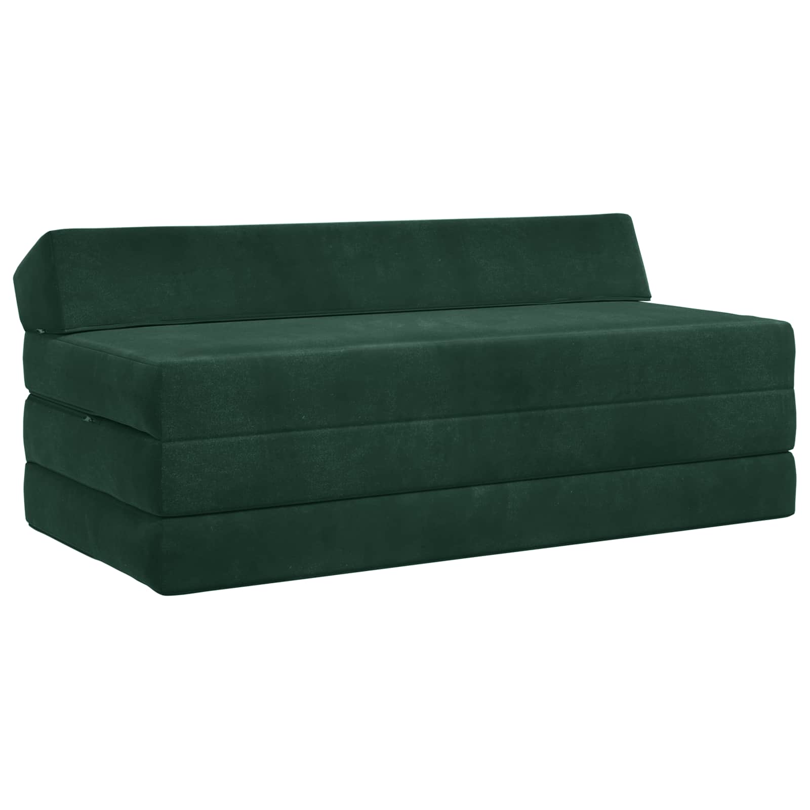 Fällbar Soffbed Mörkgrön 120 x 60 x 49 cm Tyg