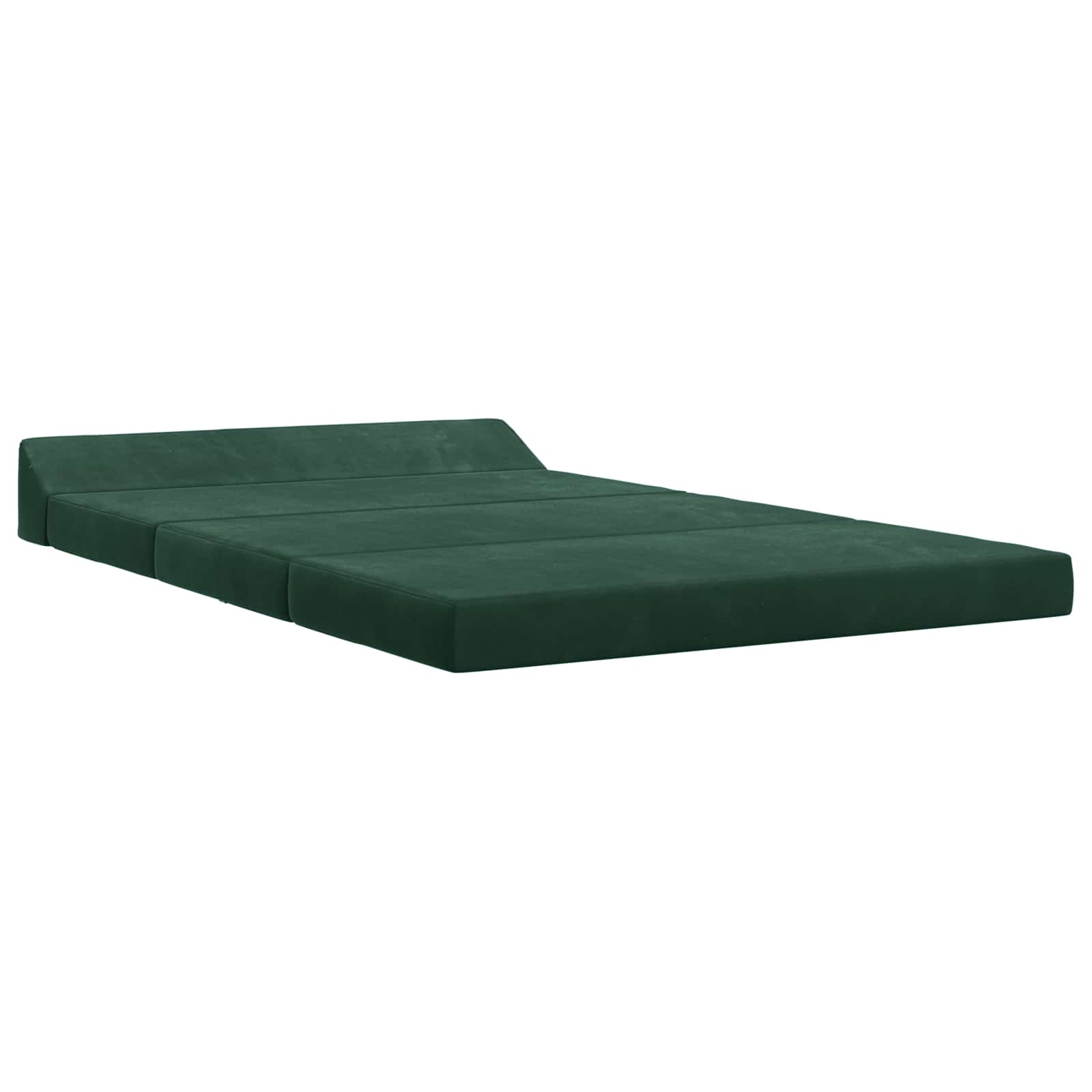 Fällbar Soffbed Mörkgrön 120 x 60 x 49 cm Tyg